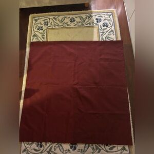 Maroon/Red Polyester Rectangle/Rectangular Curtain/Drape/Piece of Fabric